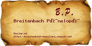 Breitenbach Pénelopé névjegykártya